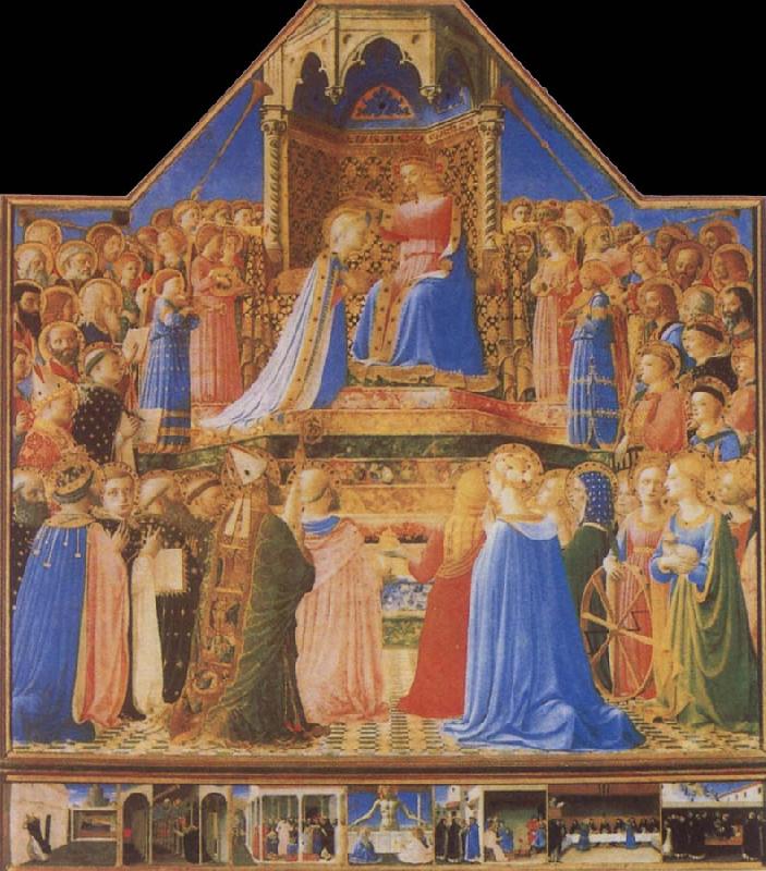 Fra Angelico The Coronation of the Virgin Spain oil painting art